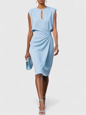 Aurelisse | Stylowa i Elegancka Sukienka Damska – Jasnoniebieski