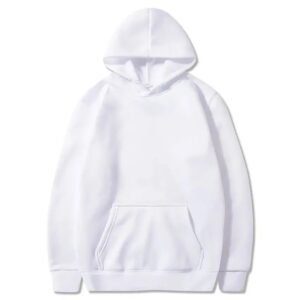 Chloé | Bluza z kapturem unisex o nowoczesnym kroju – Biały